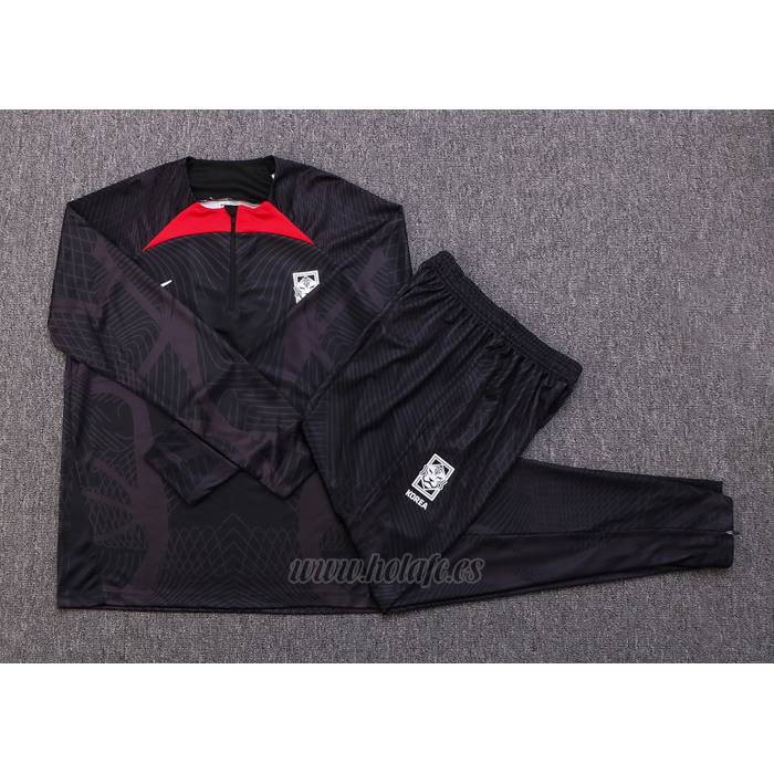 Chandal de Sudadera del Corea del Sur 2022-2023 Negro